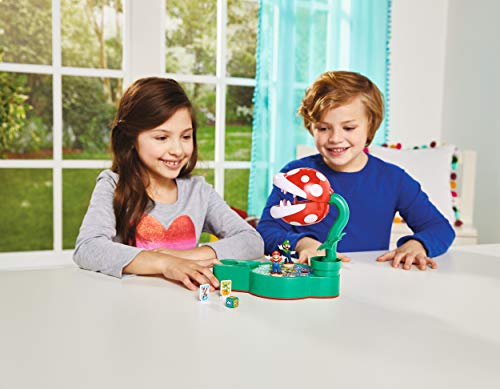 Epoch Games Super Mario Piranha Plant Escape!, Tabletop Action Game For Ages 4+ With 2 Collectible Super Mario Action Figures #TOP6
