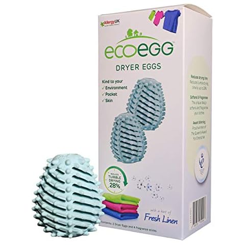 Ecoegg Dryer Eggs Fresh Linen Scent, Pack of 2 Cover