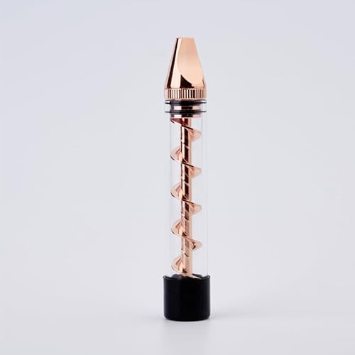 Twisty Glass Blunt Pipe Kit �K���X�p�C�v �V���[�Y �n�[�u�p ���ډΕt���\ (���[�Y�S�[���h 1�{, NEW Pipe)