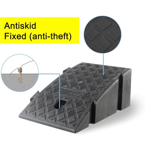 Rampa de bordillo plástica portátil para vehículos miniatura 3