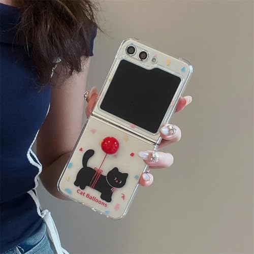 Coque Galaxy Z Flip6 antichute transparente avec cordon poignet