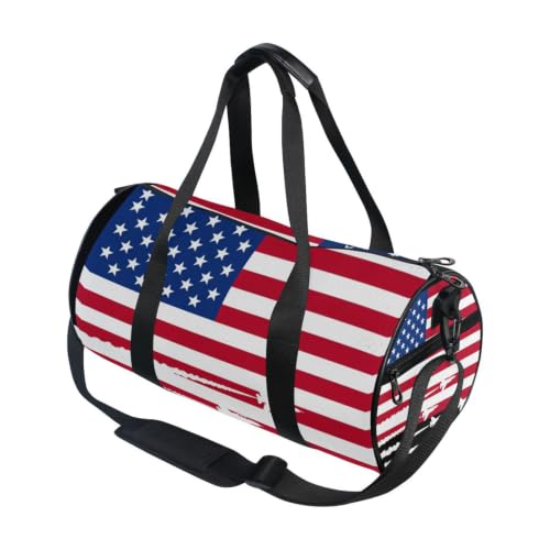 Bolsa deportiva de bandera de EE. UU. ideal para tus viajes y entrenamientos de gimnasio diario
