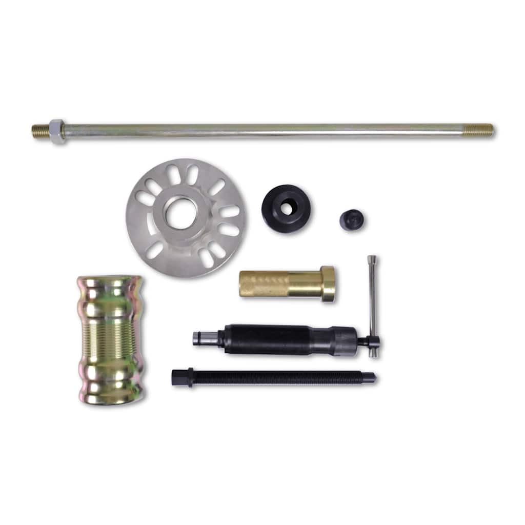 Extractor de cubo hidráulico con martillo de 10 toneladas de capacidad, 4-5 agujeros, 116-135 mm, juego de husillo hidráulico, tornillo, martillo de impacto para reparación de vehículos y uso