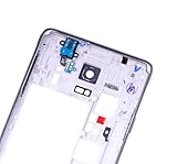CELLTRIX - Replacement Mid-Frame Housing Compatible with Samsung Galaxy Note 4 (with Small Parts) (Black)