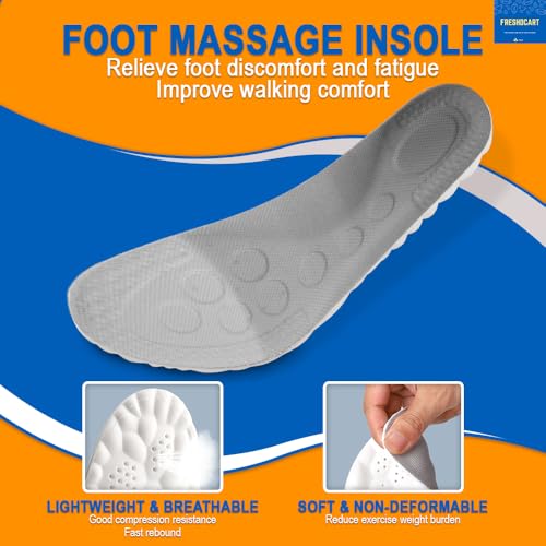 Image of FreshDcart Height Increase Insoles for Men | Full-Length Insole Height Increase Shoes for Men & Women | Washable Memory Foam Slip Free Cushions | Multicolor | Pack of 1