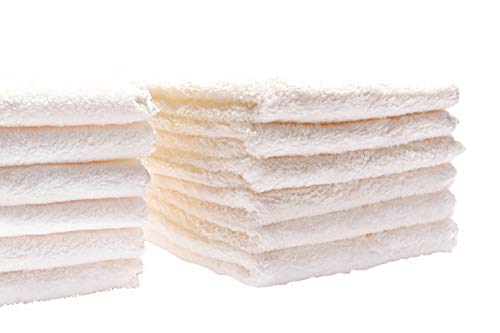 Kyapoo Lot de 12 chiffons en microfibre pour bébé Blanc 30,5 x 30,5 cm – vue 5