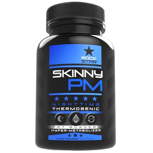 Rockstar Skinny PM - Nighttime Fat Burner Weight Loss Pills - Thermogenic Diet Pills 60ct