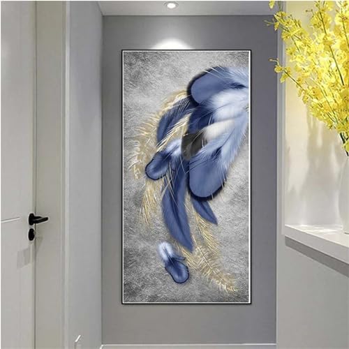 Diamond Painting Plume Abstraite XXL Kit Broderie Diamant Adultes