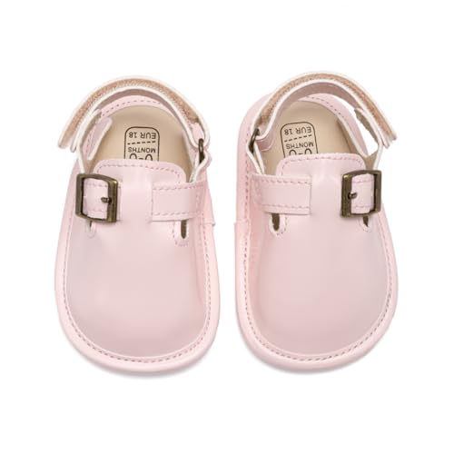Image of KIDSUN Baby Boys Girls Sandals Adjustable Lightweight House Home Slippers Non Slip Newborn Prewalk First Walk Shoes