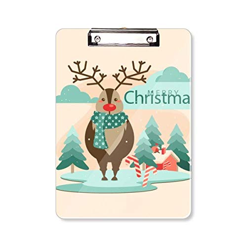 Planchette à pince Noël A4 pour lister vos menus de fêtes en cuisine