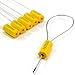 Leadseals(R) 100 Steel Cable Seals - Metal Security Seals for Truck & Trailer - Yellow, 100pcs
