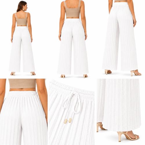 Image of Khajuri Palazzo for Women /Girls Free Size All Day Comfort Palazzo Trouser Pants Full Length Summer wear Travel Flared Stretchable Comfortable