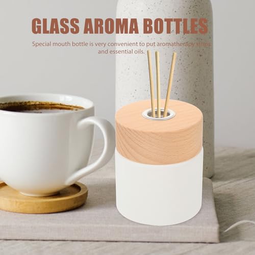 Difusora aceites de madera de 100ml LIFKICH botella reutilizable que mantiene aromas vivos 7