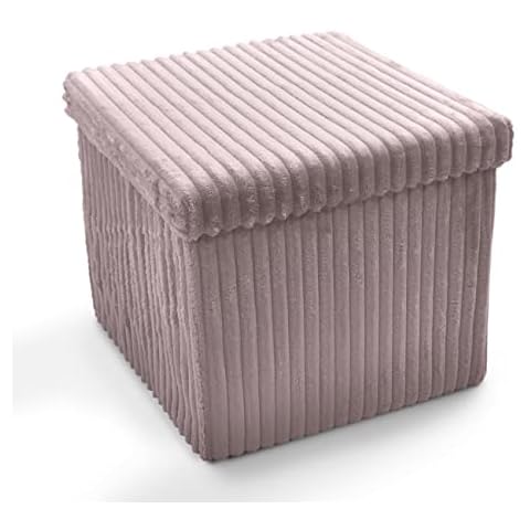 Home Republic Corduroy Storage Ottoman Bench Cover