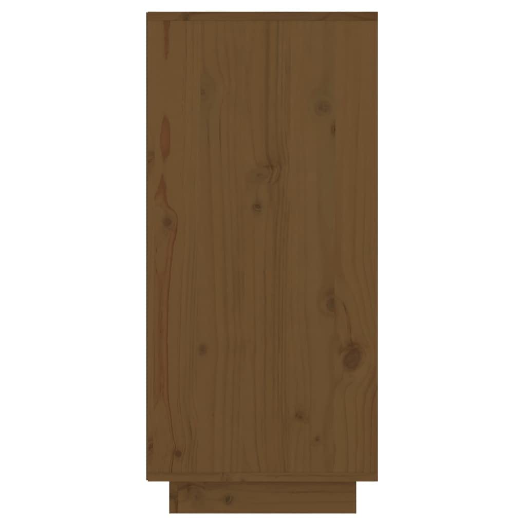 Armadietto in legno di pino massiccio, marrone miele, 60 x 34 x 75 cm, con cassetti e scomparti, mobile per soggiorno, camera da letto, ufficio, credenza, tavolo consolle