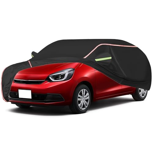 Funda For Coche Adecuada For Honda Jazz, Funda For Coche For Exteriores, Protección Contra El Viento Y La Lluvia, Funda For Coche De Invierno, Funda For Coche Con Cremalleras En Las Puertas Laterales(