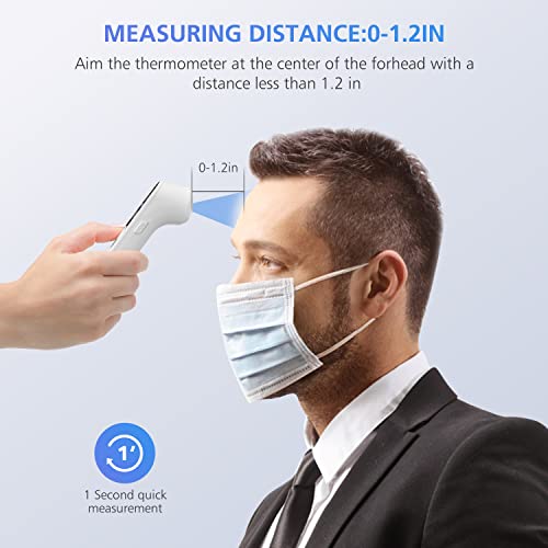 Comfier Touchless Forehead Thermometer For Adults And Kids, Infrared Digital Thermometer For Home With Fast And Accurate Reading, Baby Thermometer With 3 In 1 Large Lcd Display & Voice Broadcast #TOP3