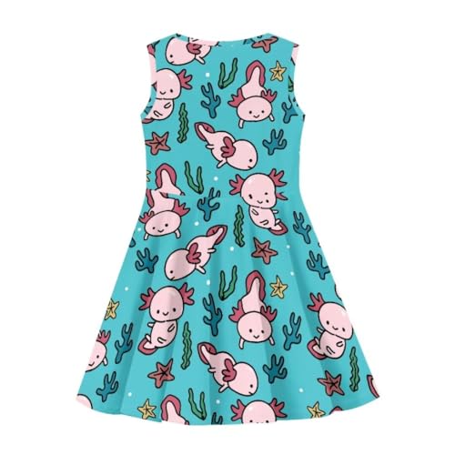 Girls Princess Dress Print A-line Swing Flared Casual Party Dress4