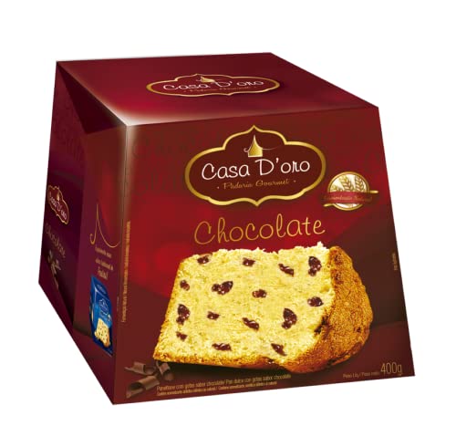 Santa Edwiges Panettone Com Gotas De Chocolate Casa D'Oro 400G