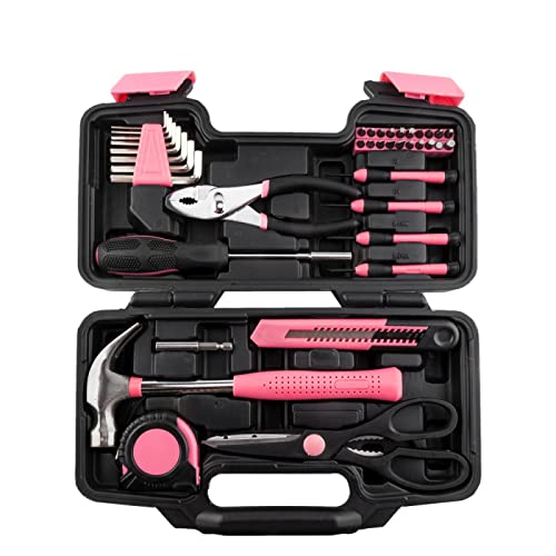Set de 39 herramientas rosa miniatura 1