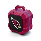 SOAR NFL Shockbox LED Wireless Bluetooth Speaker, Arizona Cardinals