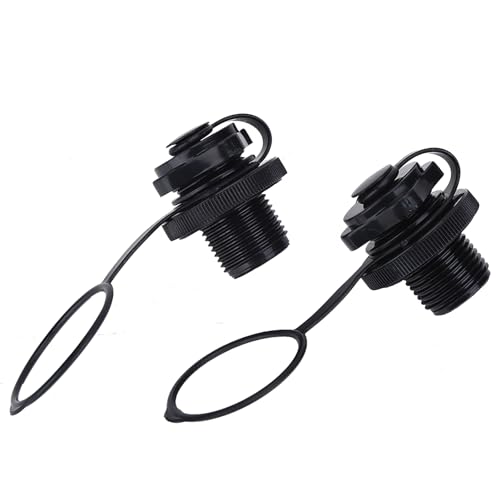 XHIKOWAT 2 PCS Replacement Screw Air Valve Inflatable Boat Raft Pool Boat Valve Boston Valve Accessory