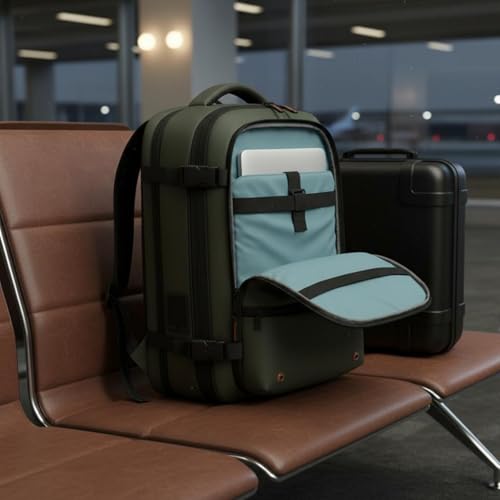 Sac à dos compression release antivol avec grand compartiment caché sous vide - 3