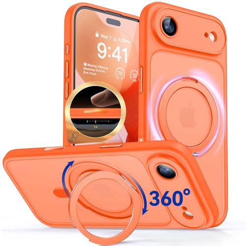 Coque iPhone Air Magnétique Bouton Camera Control Support 360 Naranja