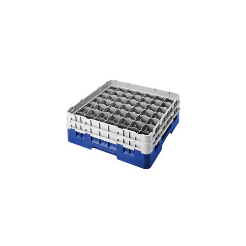 Cambro Camrack 49 Comp Full Size Glass Rack w/ 2 Extenders, Navy Blue - Case = 4