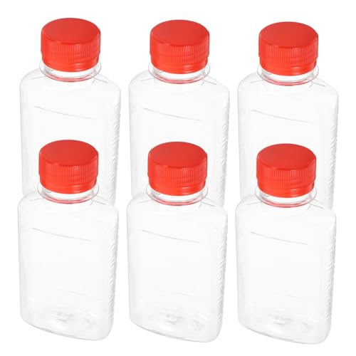 Gatuida Small Bottles 100ml Juice Containers Reusable Mini Flat Bottles for Drinks Milk Tea Alcohol