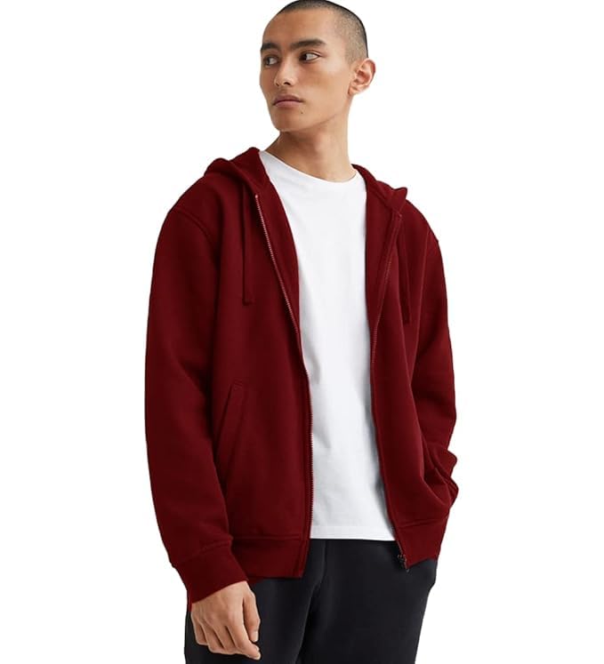 koverify Solids Hooded Neck/Zip Hoodie for Mens/Boys-picture-32