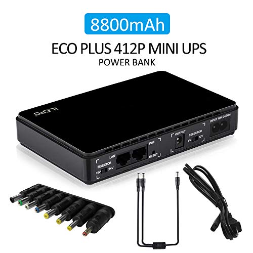 CAIONPLE Gruppo Di Continuità 12V-2A Per WiFi, Router, Modem