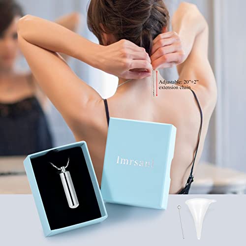 Bijoux crémation keepsake collier sablier temps mémoire argent