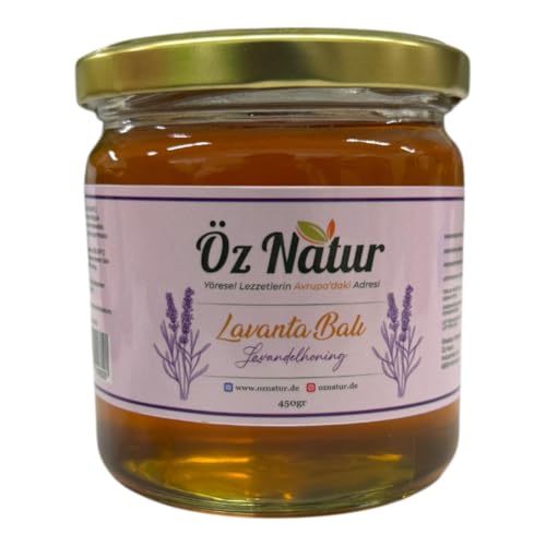 Öz Natur Lavendelhonig, 450g, 100% Natürlicher Honig aus der Türkei