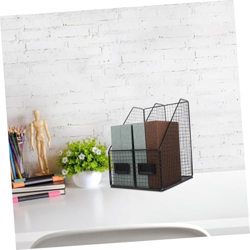 Porte-documents vertical et étagère de rangement pour bureau pour libérer de l'espace immédiatement - 3