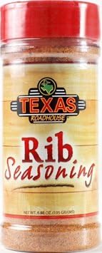 Texas Roadhouse Restaurant Seasoning 6.88 - 7.2oz Container (Pack of 3) Choose Flavor Below (Rib Seasoning 6.88oz)