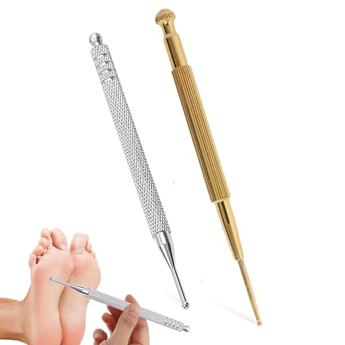 2PCS Acupuncture Pen Stainless Steel Retractable Acupressure Pen Double Headed Body Probe Pen Facial Reflexology Tools Acupressure Pen Promote Blood Circulation for Facial Massager