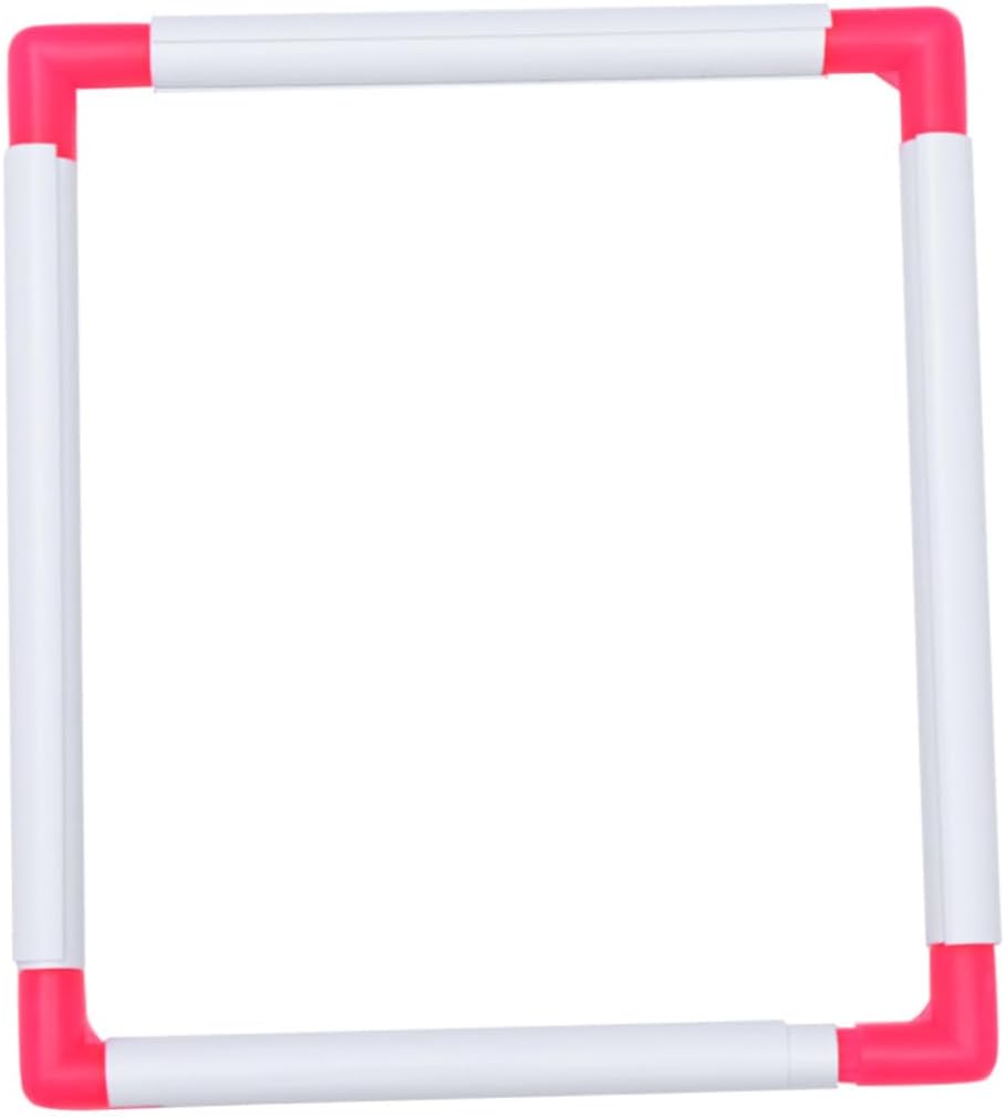 Xmas Clip Embroidery Frame for Embroidery Work, PVC White 25x30cm