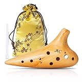 Ocarina Instrument Alto C, Forest Whisper 12 Holes Native Instruments, Wooden Musical Native America