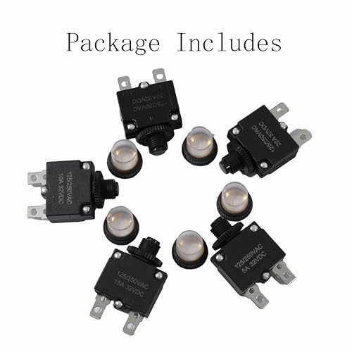 Tiwerlfe TIWERLFE-BLACK BREAKER-3A 5Pcs Push Button Reset 3 Amp Circuit Breakers thumb #6