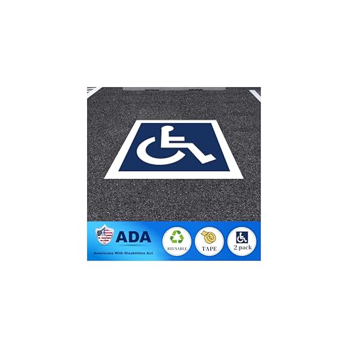 Soclik 2-Pack 36x36 Handicap Parking Stencil ADA Compliant