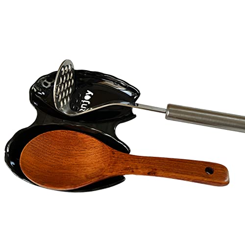 Ceramic Spoon Rest For Stove Top/Countertop - Dishwasher Safe, Stylish Design, Convenient & Hygienic Cooking Accessory #TOP1