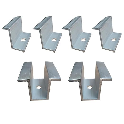 Solar Aluminium PV Mounting Clamp | 2 Mid & 4 End Clamp | 2 Solar Panels | 35 MM-picture-22