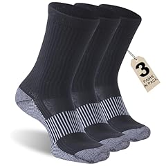 3 Crew Black Copper Socks