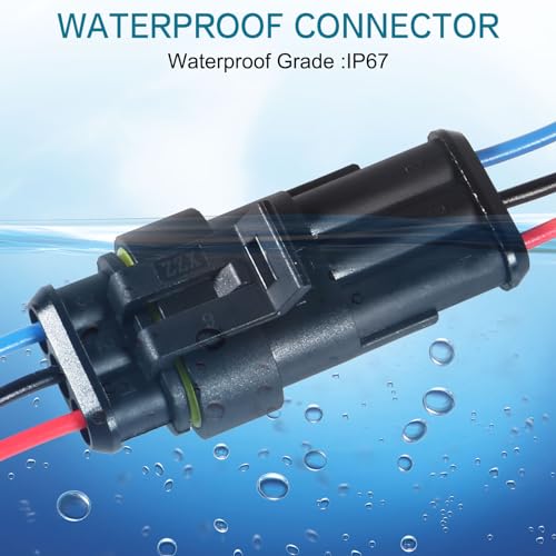 Conector de 3 pines impermeable para cables de coche y barcos, pack de 10 unidades 5