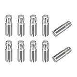 uxcell 棚ダボ ネジ式 M2.5 スロット付き ダボピン M2.5×8mm 棚受 304ステンレス キッチンキャビネット クローゼット用 DIY 固定サポート 10個