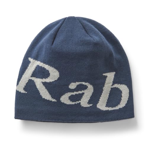 Rab Logo Beanie - Tempest Blue/Light Zinc - One Size