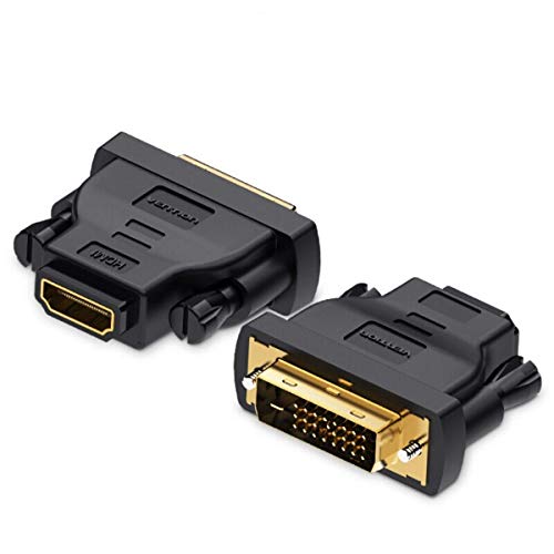 Adaptador de DVI (24+1) macho a HDMI hembra - Negro - Vention