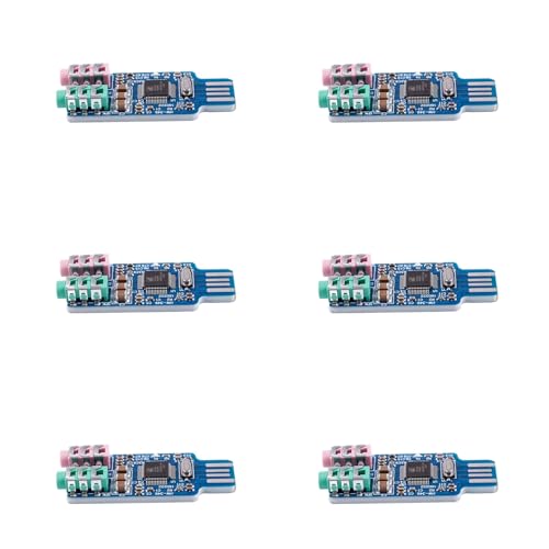 Bloepum 6X Free Driver USB Sound Card CM108 USB Sound Card Chip Blue