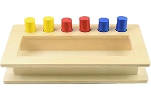 Wooden Imbucare Number Peg Box for 3-Year Preschool Learning Montessori Toys Mathematics...